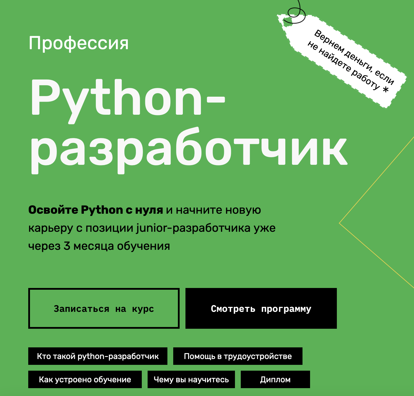 "Python-разработчик" от Skillfactory